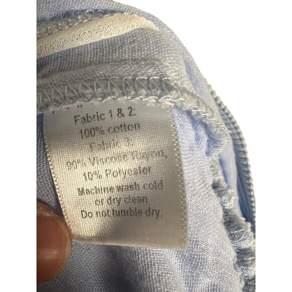 Paradised Blue Colorblock Long Sleeve Sporty Zip Up Jumpsuit Size Medium - Picture 15 of 16